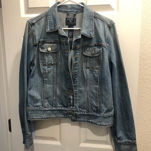 Lucky brand distressed jean jacket